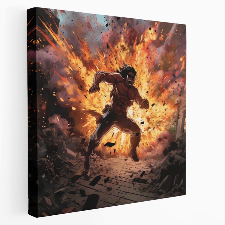 Leinwandbild Comic Explosion