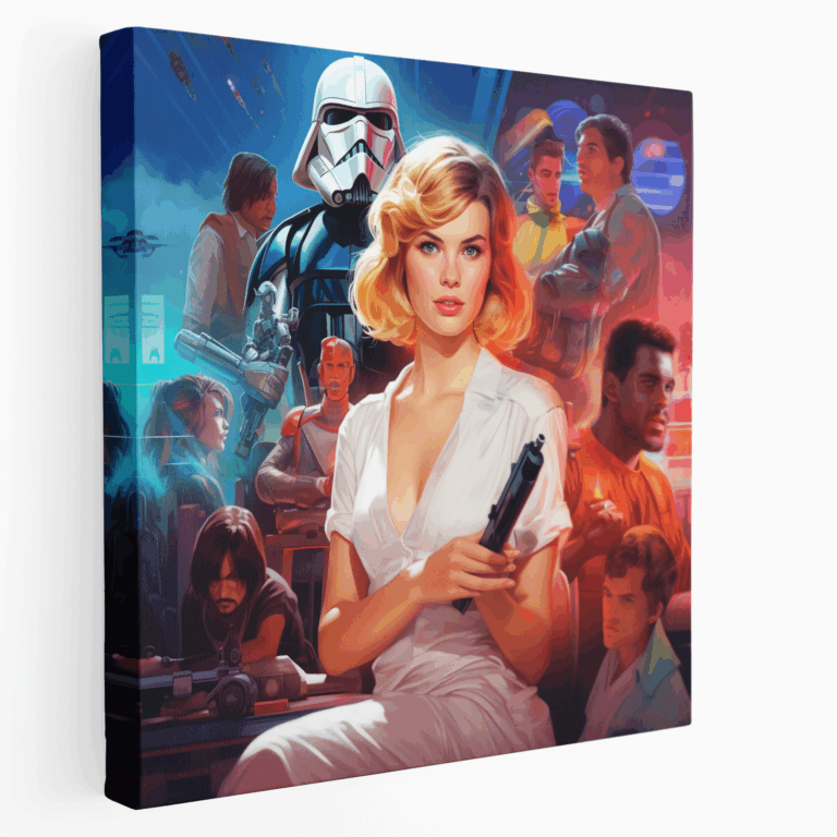 Leinwandbild Pop Culture Mashup