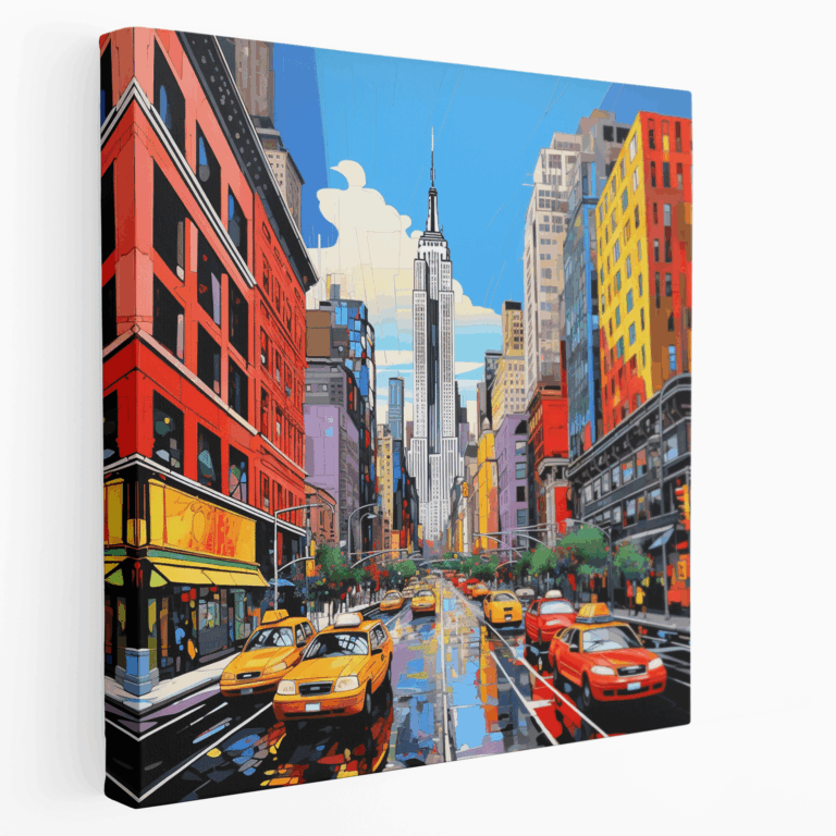 Moderne City Pop Leinwandbild