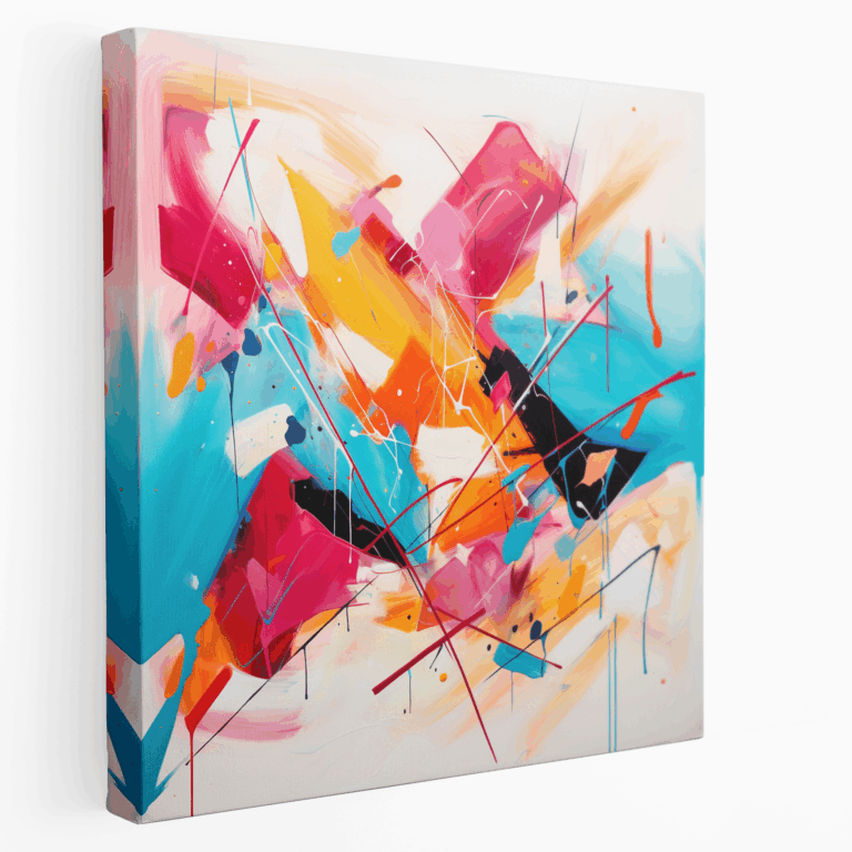 Dynamisches abstraktes Expression Leinwandbild