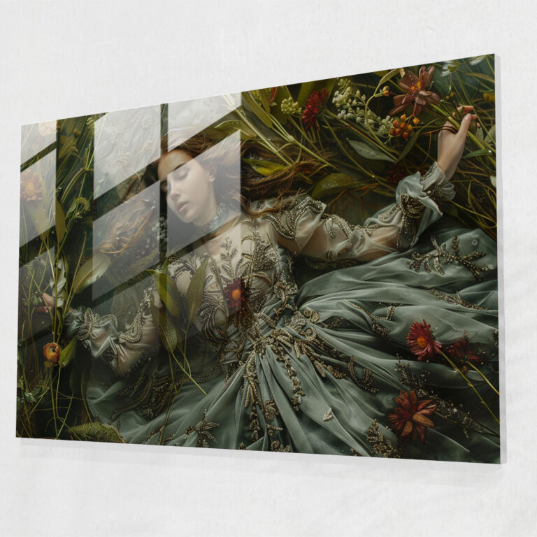 Glasbild der Pre-Raphaelite Brotherhood - Pre-Raphaelite Brotherhood Glas Wandkunst Moderne Kunst Wohnkultur