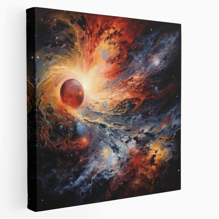 Kosmische Fusion - Abstrakte Psychedelische Wanddekoration