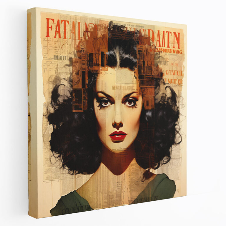 Pulp Fiction Leinwandbild - Femme Fatale Wohndekoration