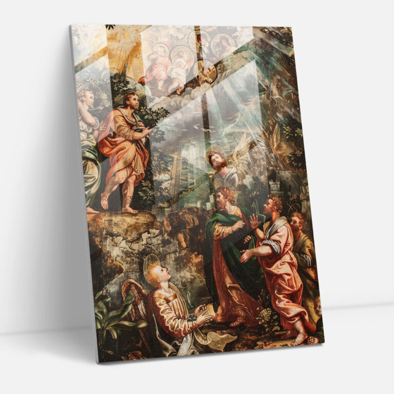 Moderne Glasbild-Kunst von Raffaello Sanzio für die Innendekoration