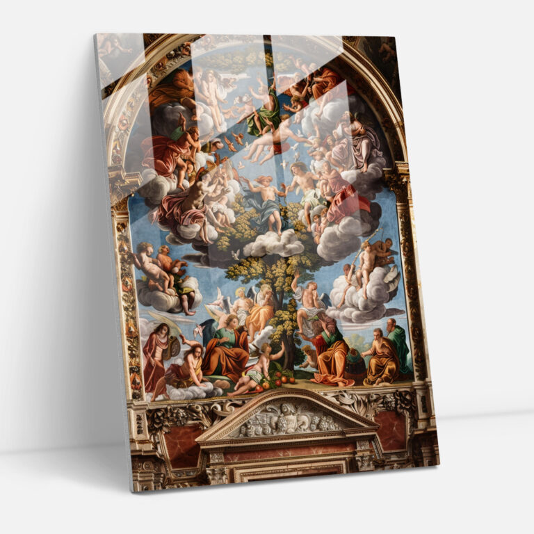Raffaello Sanzio Home Decoration - Glasbild mit Kunstwerken von Raffaello Sanzio