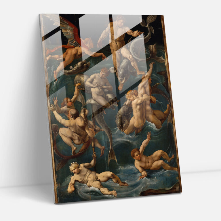 Raffaello Sanzio Renaissance Glasbild - Heimdekoration Moderne Kunst Druck auf Glas