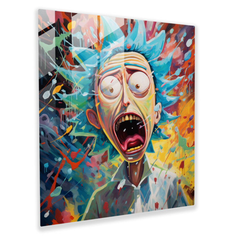 Emotionale Kunst Glaswand - Wohnkultur