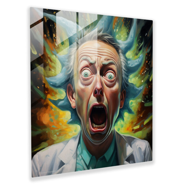 Glasbild Entdeckte Ausdrücke