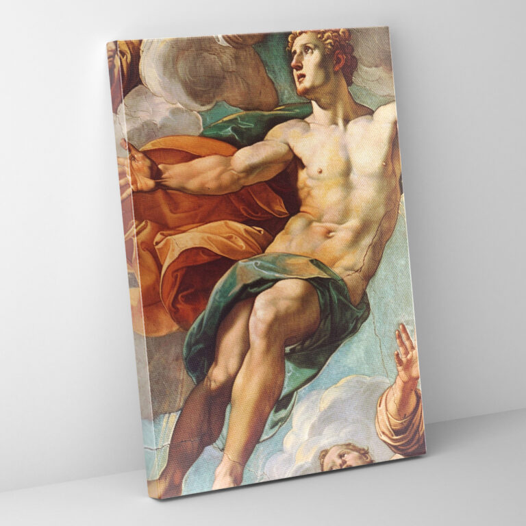 Adamsschöpfung Wandkunst von Raffaello Sanzio - Raffaello Sanzio Leinwand Wandkunst Leinwandbild
