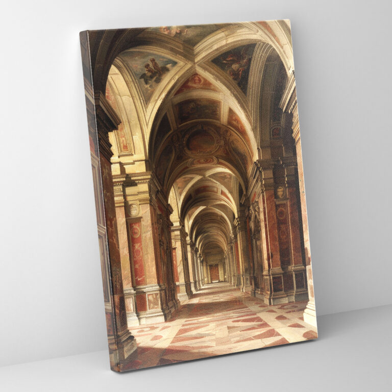 Raffaello Sanzio Leinwandbild Klassische Architektur - Wanddekoration für Zuhause