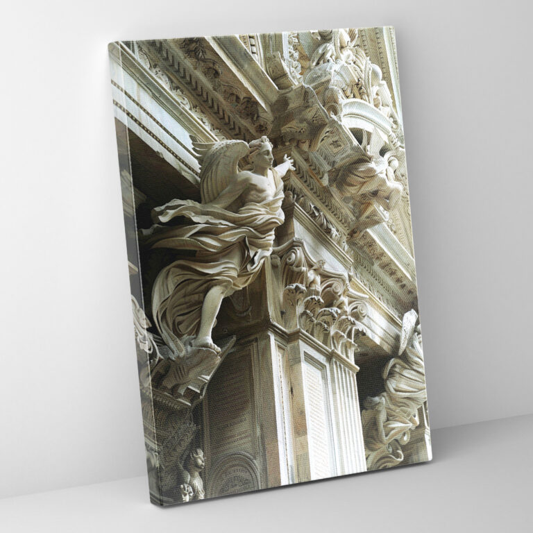 Majestätische Architektur Wanddekoration - Raffaello Sanzio Leinwandbild Grandeur