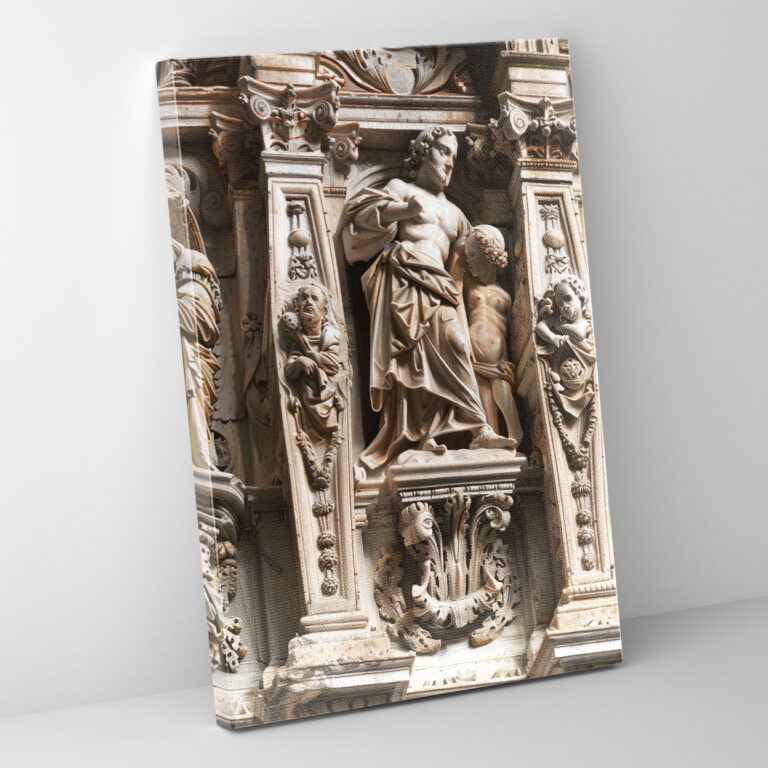Architektonische Details Wanddekoration - Raffaello Sanzio Leinwandbild Wandkunst
