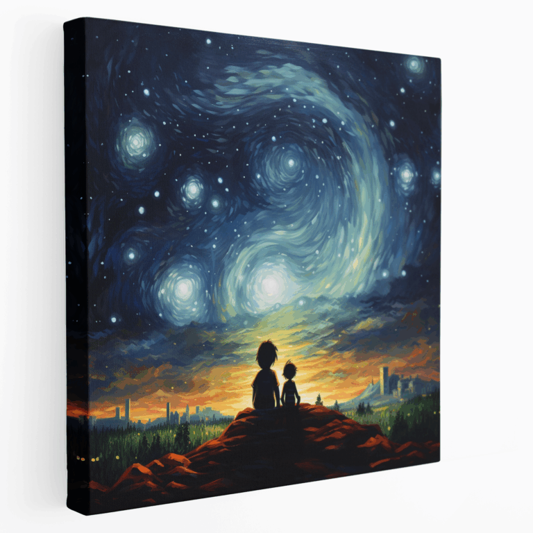 Leinwandbild Sternenhafte Romanze