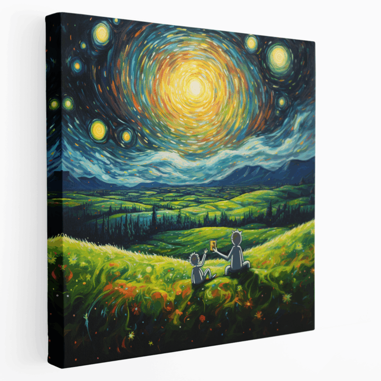Leinwandbild Sternenhügel