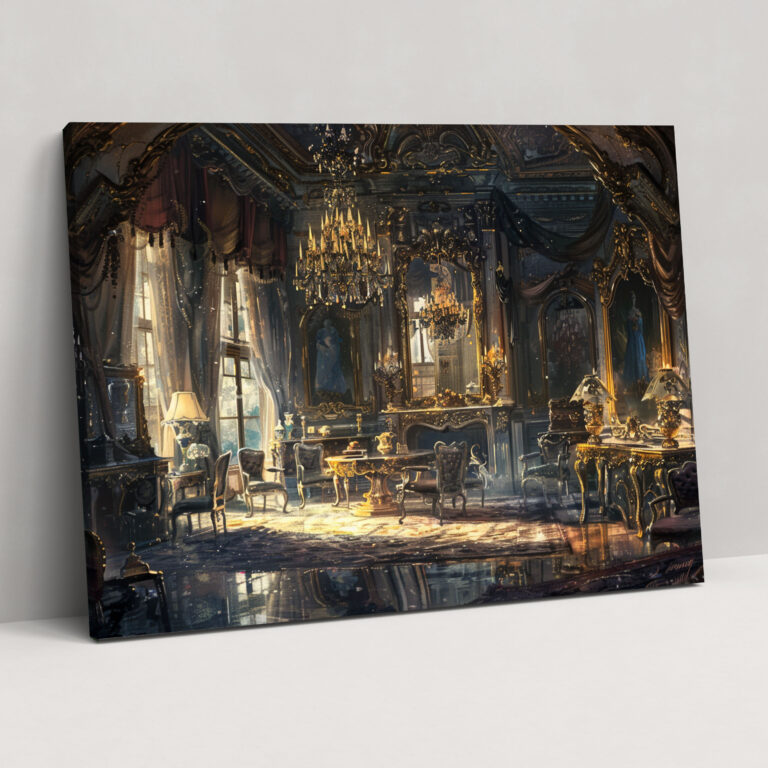 Rokoko-Stil Gemälde Wanddekoration - Wandkunst Leinwandbild Heimdekoration