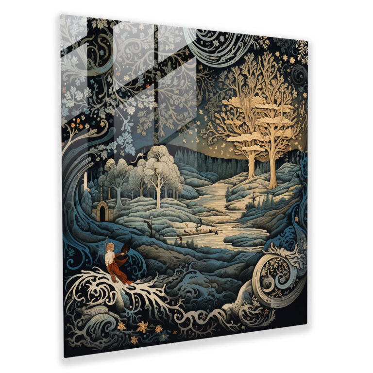 Glasbild Renaissance Myth - Renaissance Glas Wandkunst Glasbild Wanddekoration