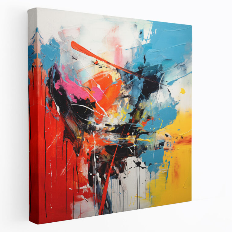 Intensive Ablehnung Wandbild - Abstrakter Expressionismus Leinwandbild Wanddekoration