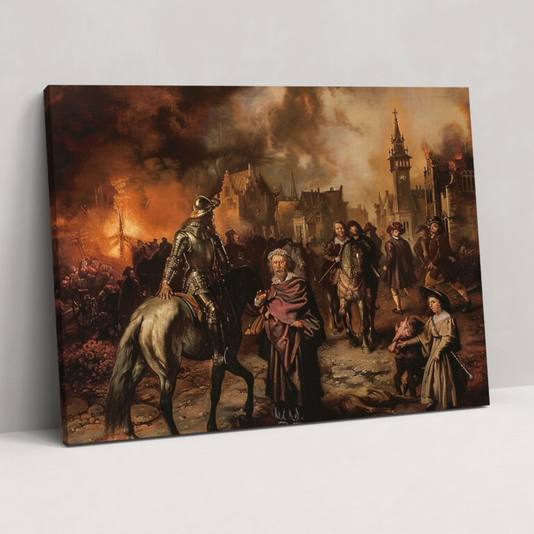 Leinwandbild im Rembrandt-Stil - Rembrandt Wohn-Dekoration Leinwand-Wandkunst