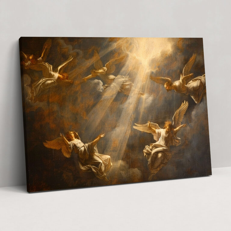 Rembrandt Bibelszene Wandkunst - Wandkunst Leinwand