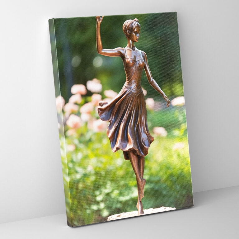 Realistische Glas Skulptur Wandkunst - Elegante Pose Skulptur einer Ballerina Dekoration für Zuhause