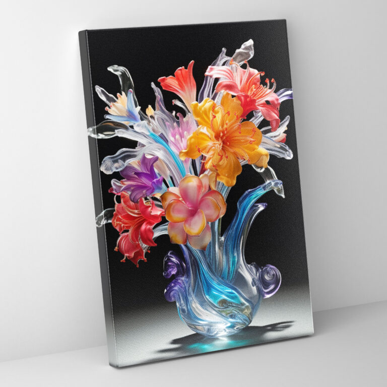 Realistische Glaskunst Wanddekoration - Glasbild Leinwandbild Wandkunst