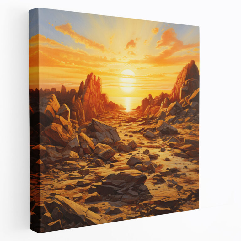 Rolling Stones Leinwandbild - Rolling Stones Leinwandbild Golden Sunset