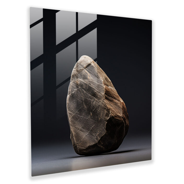 Minimalistisches Glasbild Rolling Stones - Schönheit Einfachheit
