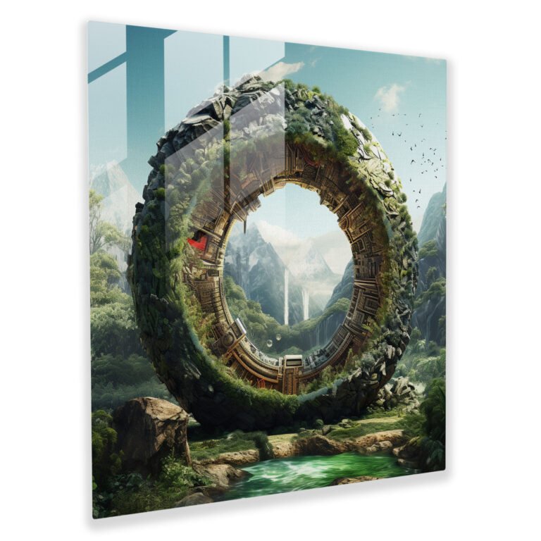 Digitales Kunstdruck Glasbild der Rolling Stones - Wanddekoration Glas Wandkunst digitale Kunstkomposition