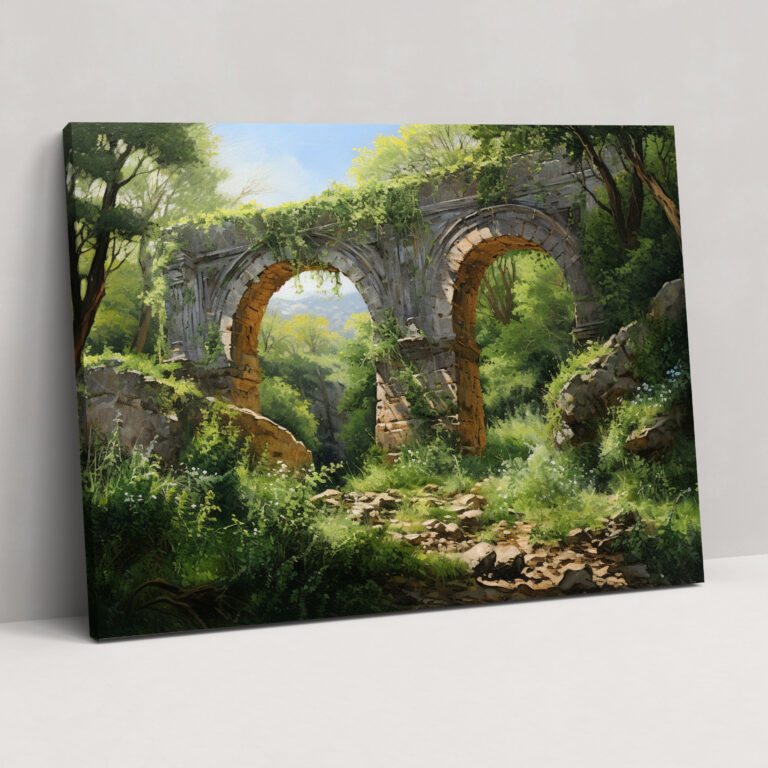 Leinwandbild Aquädukt Rom - Rom Leinwand Wanddekoration Wandkunst