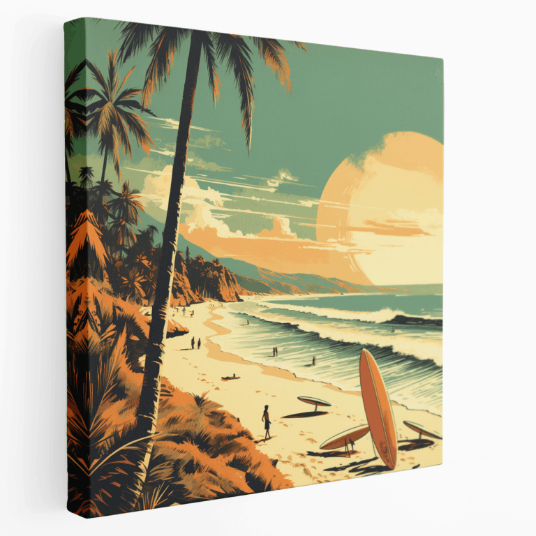 Leinwandbild Retro Beach Vibes