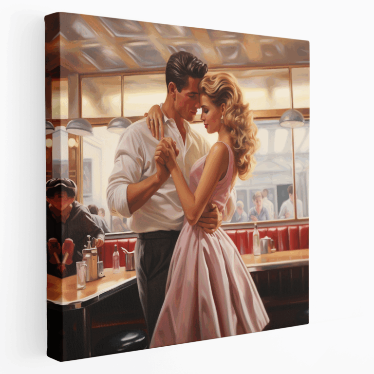 Leinwandbild Vintage Diner Dance
