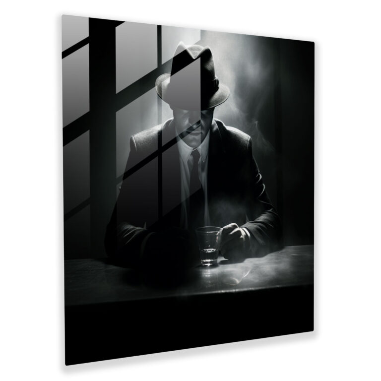 Scarface Glasbild - Geheimnisvolle Wanddekoration