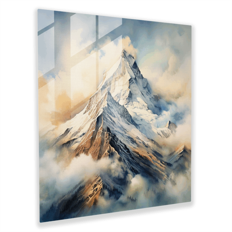 Glasbild Majestic Mountain