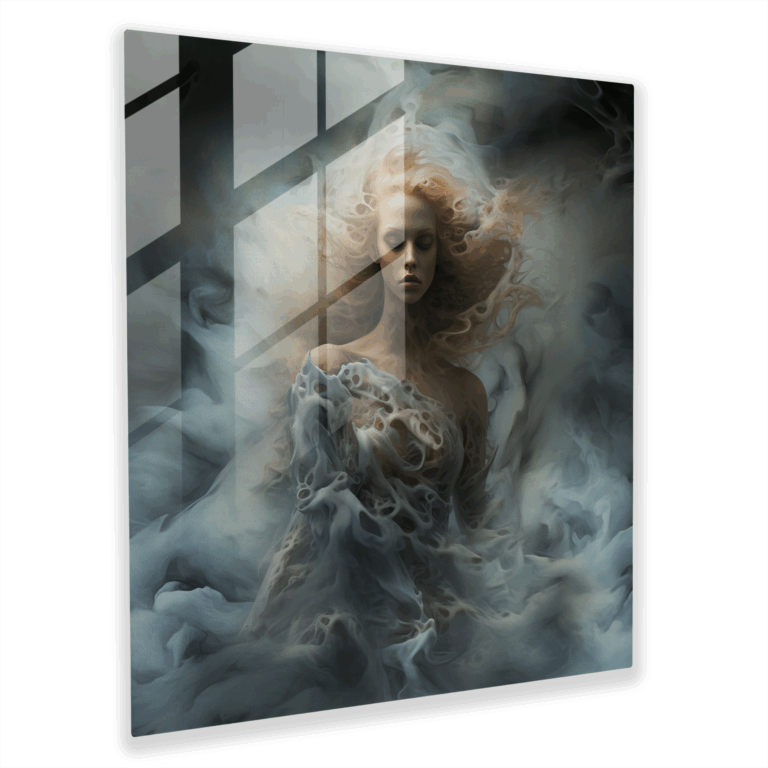 Glasbild Ethereal Smoke Transformation