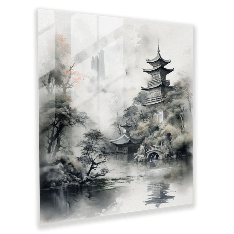 Glasbild Asiatische Gelassenheit