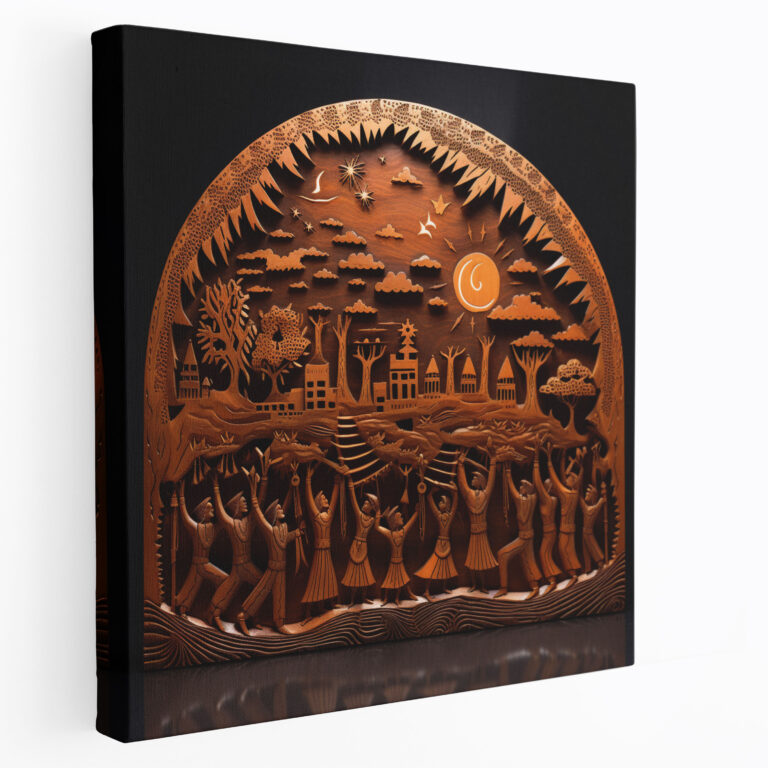 Südwestlicher Sternenhimmel Wandkunst - Südwesten geschnitztes Holz einheimische Tanzzeremonie Holzwandkunst