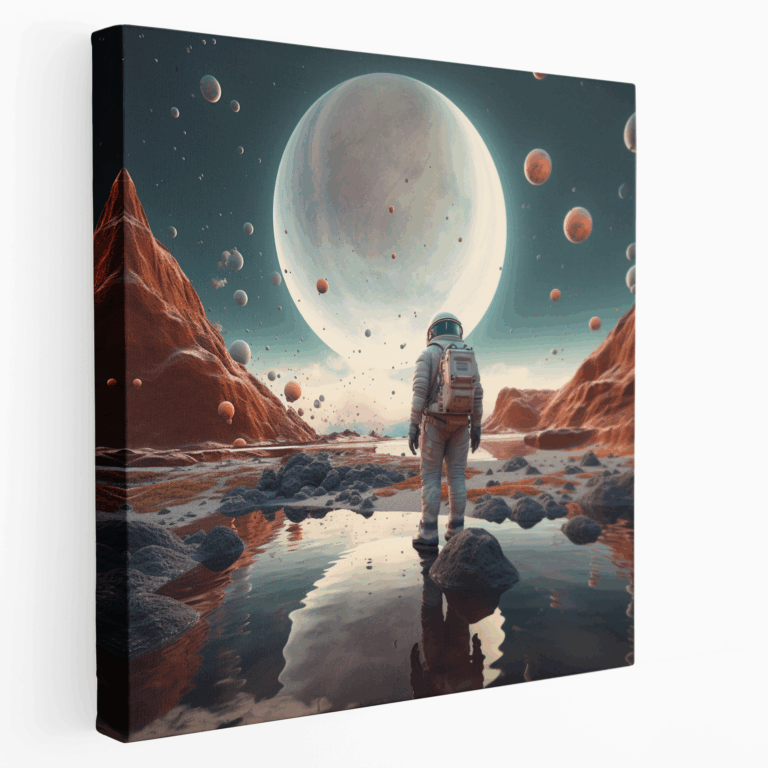 Astrale Reise Leinwandbild
