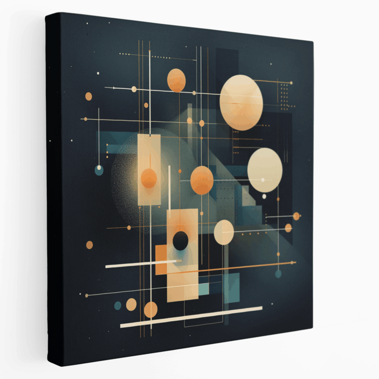 Leinwandbild Geometrisches Abstraktes Raumdesign