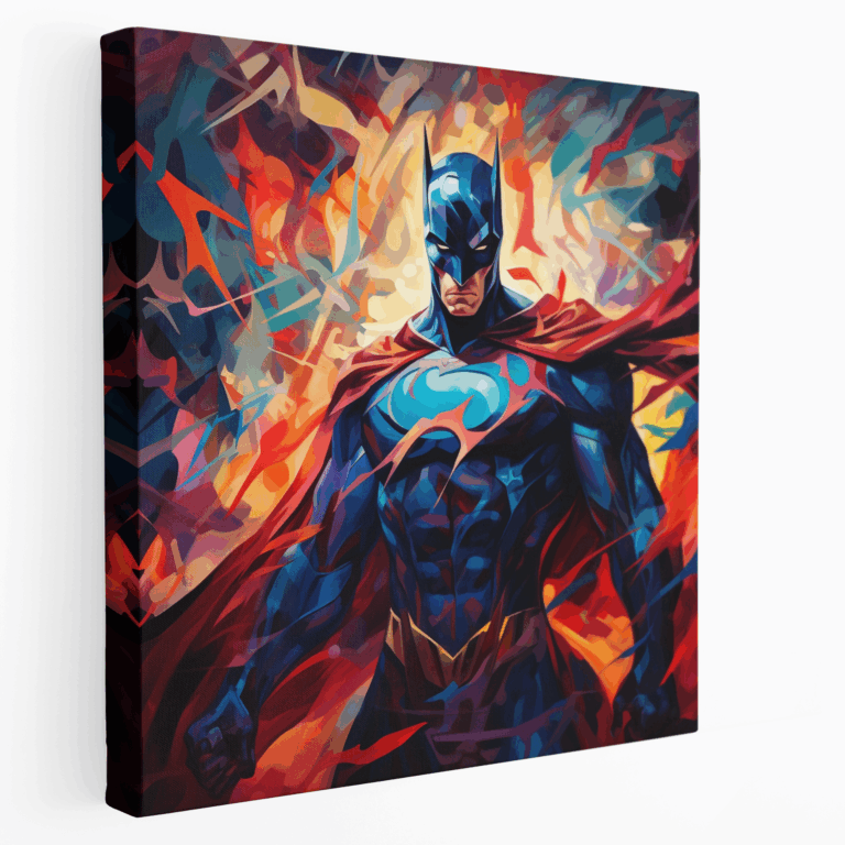 Abstraktes Superhelden-Fusions Leinwandbild