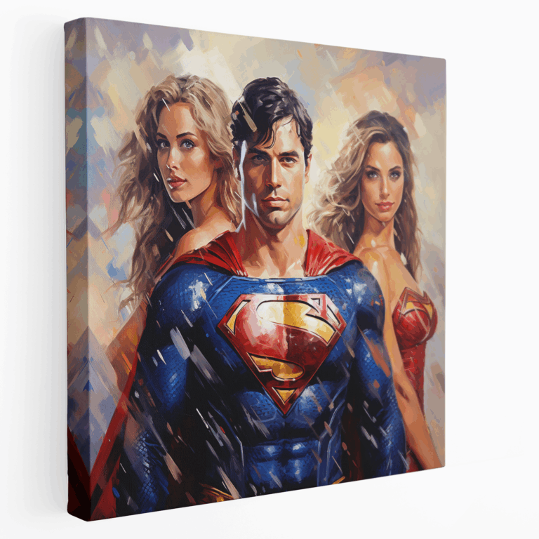 Leinwandbild Impressionist Superhelden