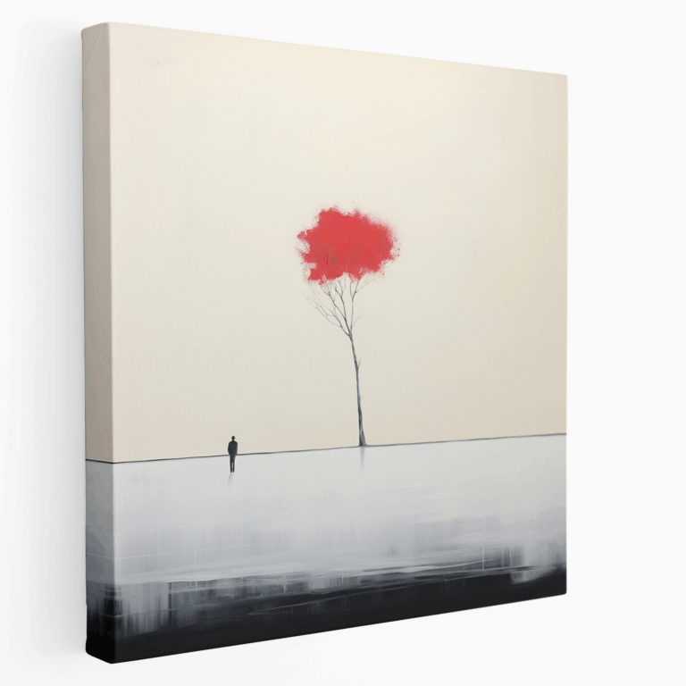 Silhouette Superheld Leinwandbild