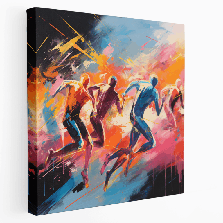 Leinwandbild: Dynamischer Athlet