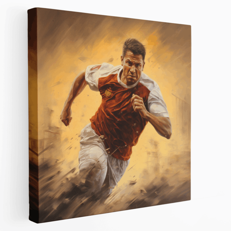 Leinwandbild - Fußballintensität