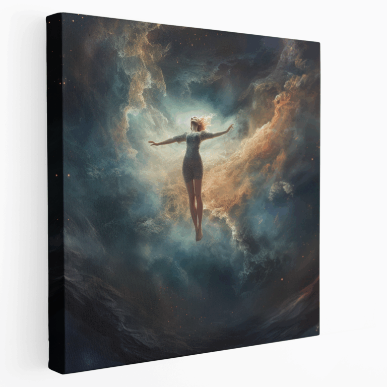 Traumhaftes Gymnastik Leinwandbild