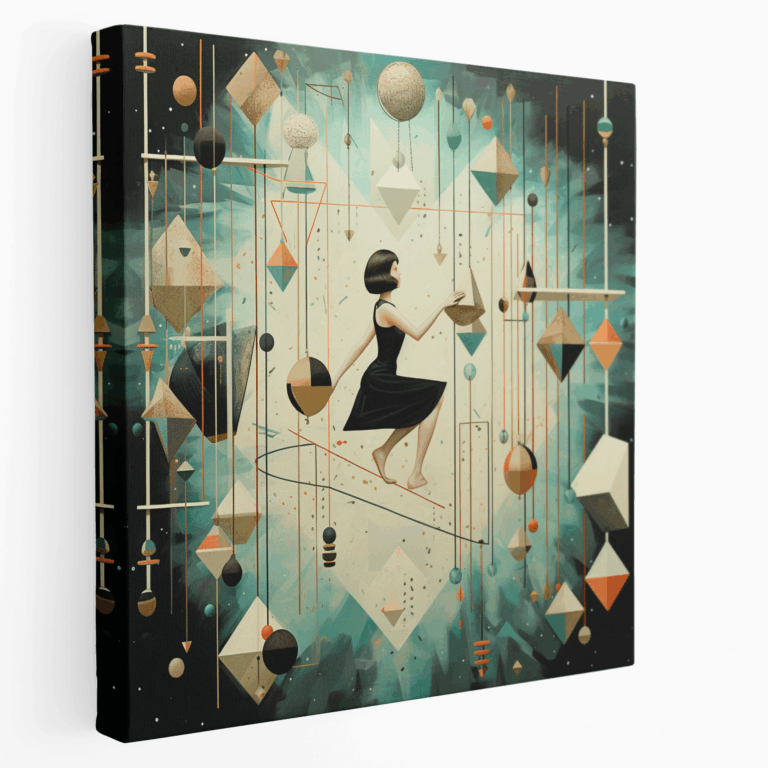 Schwebendes Turn Canvas Leinwandbild