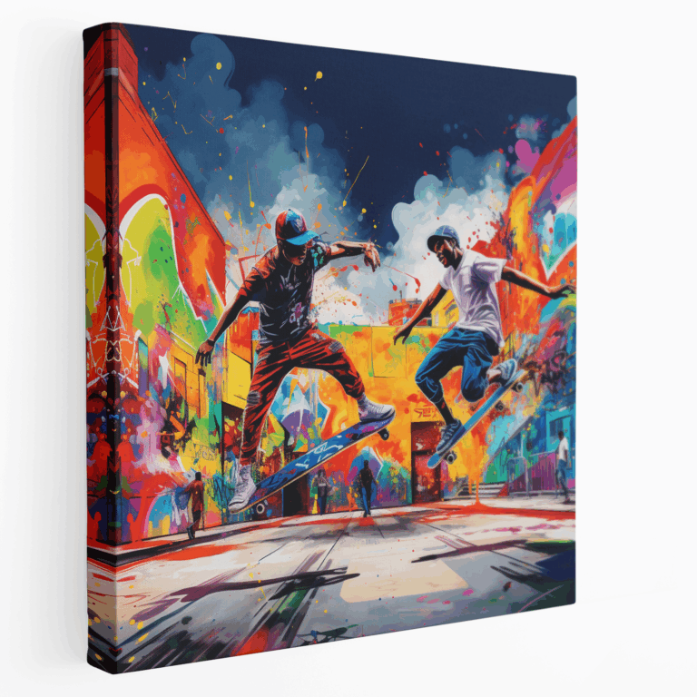 Leinwandbild Urban Skateboarding