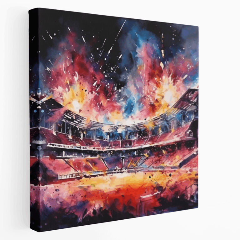 Dynamisches Fußballstadion Wandkunst