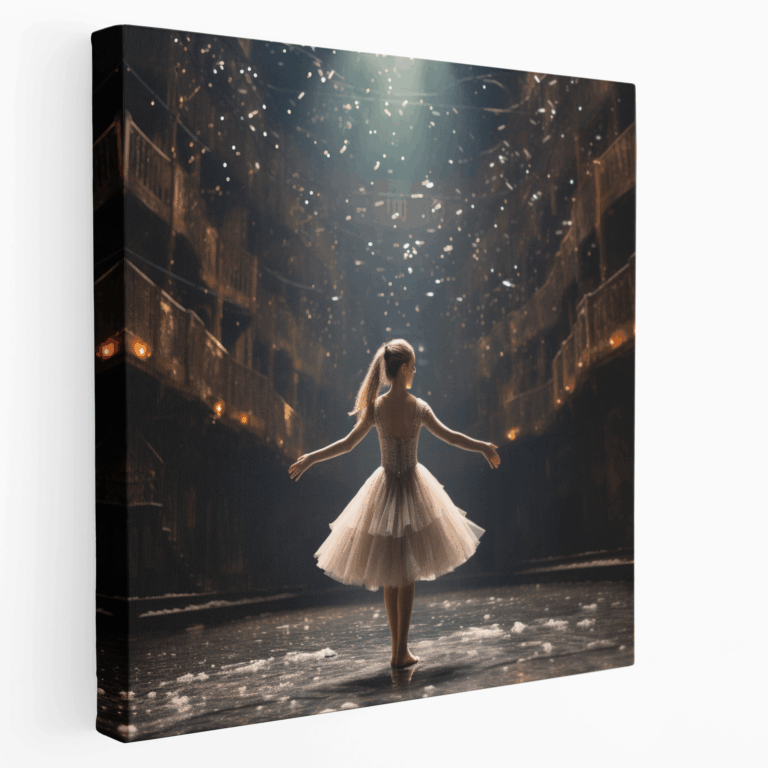 Anmutiges Ballettleinwandbild