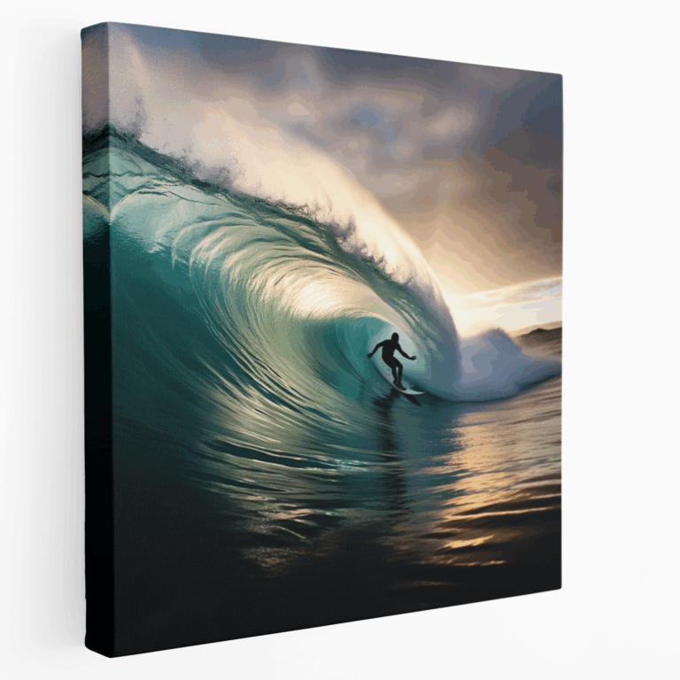 Faszinierendes Surf-Fotoleinwandbild