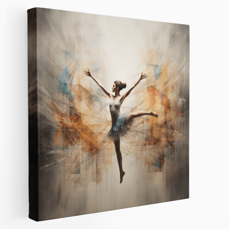 Moderne Kunstrhythmische Gymnastik Leinwandbild